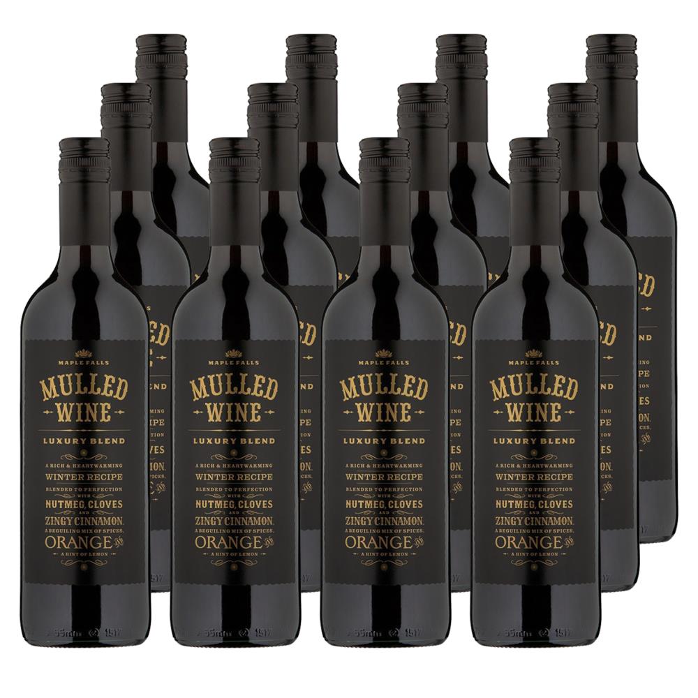 Case of 12 Maple Falls Mulled Wine 75cl Wine
